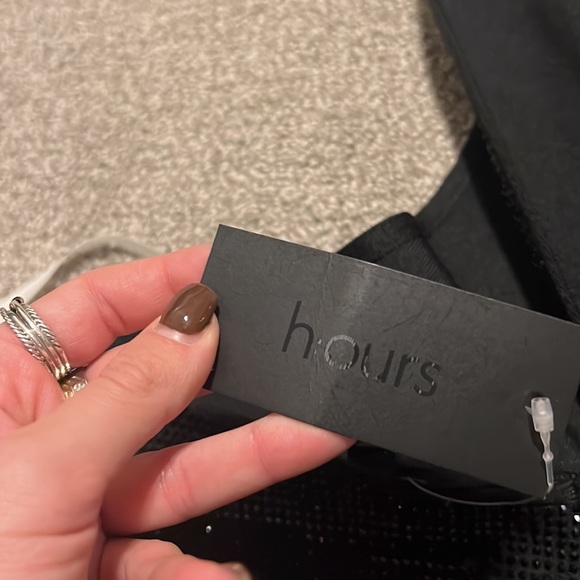 NWT h:ours Kiki Cross Front Top in Black - Picture 10 of 10